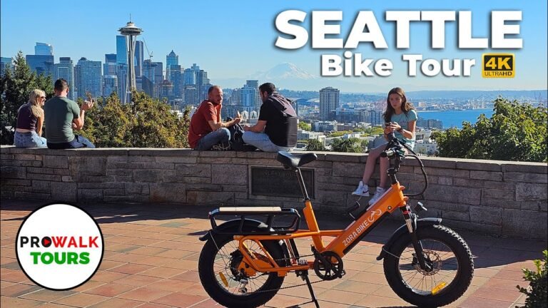 Bike Tour of Seattle – 45 Miles!  4K 60fps with Captions – Prowalk Tours